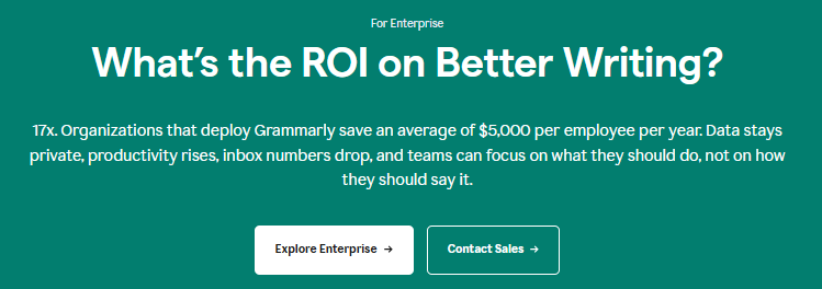Grammarly website screenshot