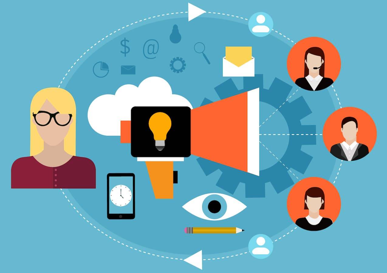 Illustration of a word of mouth marketing cycle